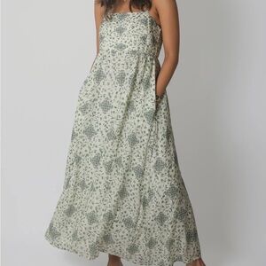 NWT Jade green and cream Relstor maxi dress medium